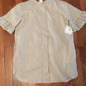 Girls Stem Tunic Dress with Bell Sleeves